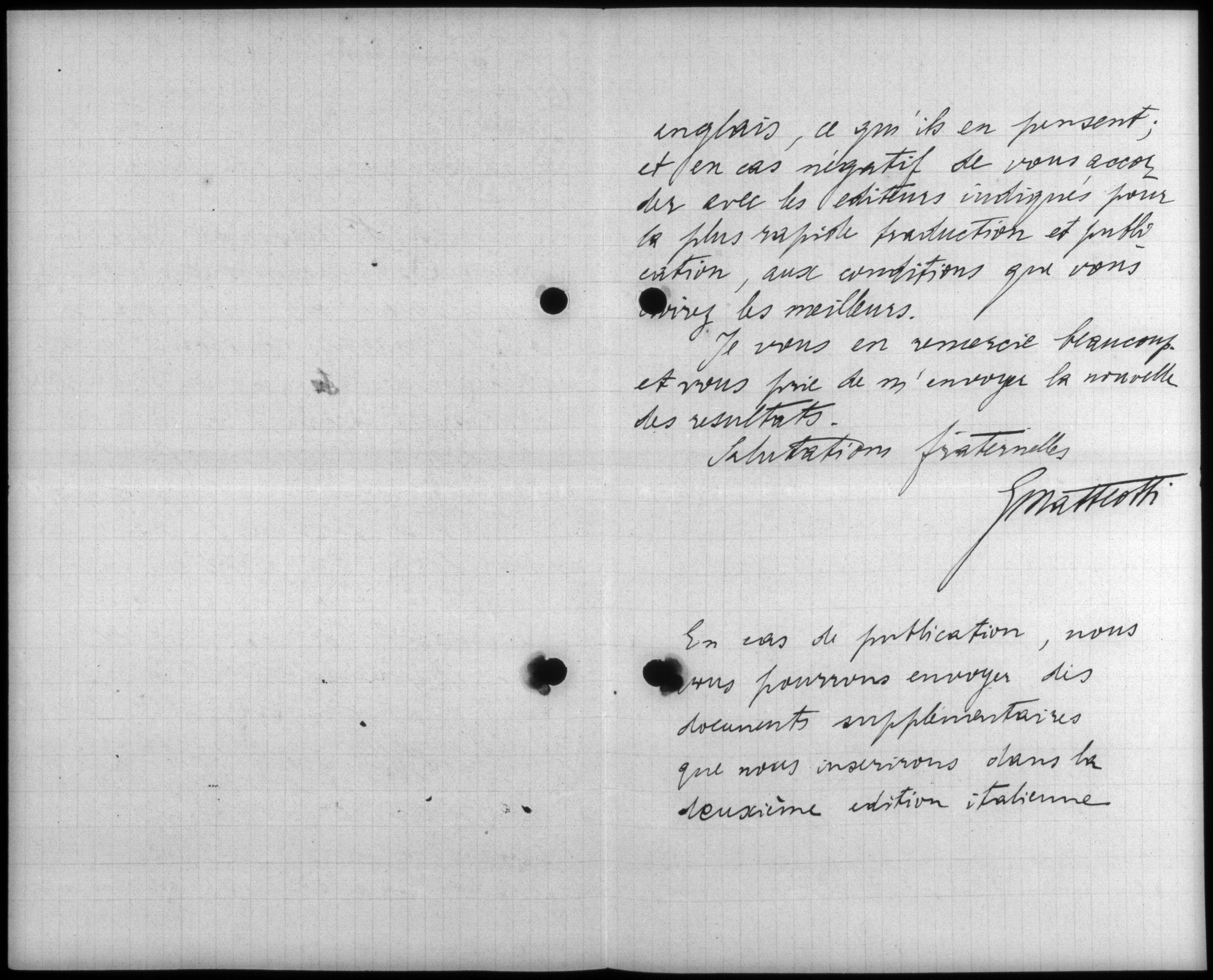 Internationaal Instituut voor Sociale Geschiedenis, Correspondence of Matteotti with various editors, available here 