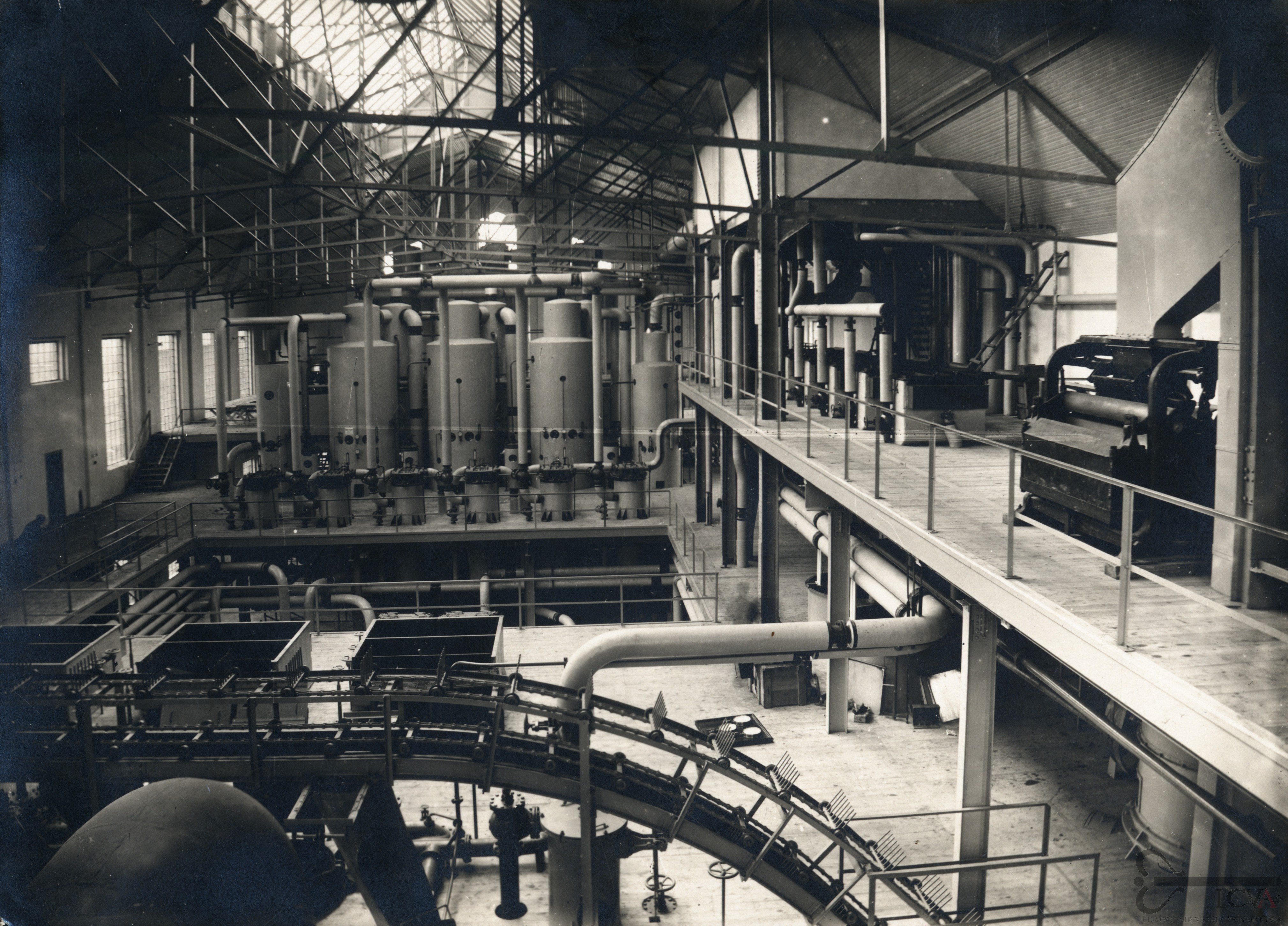 Sugar factory equipment. Marijampolė, 1931. Photograph: M. Buchhalter. Lithuanian Central State Archives, P-06356