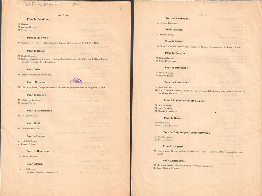 Peace treaty with Germany; Reference code: IAB-2877-K2-3.102.