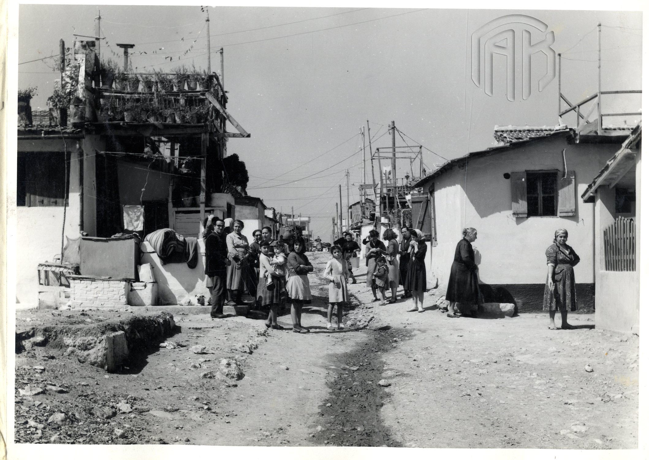 View
 of the refugee settlement in Drapetsona, Athens, where refugees from 
Asia Minor settled [General State Archives of Greece – Central Service]
