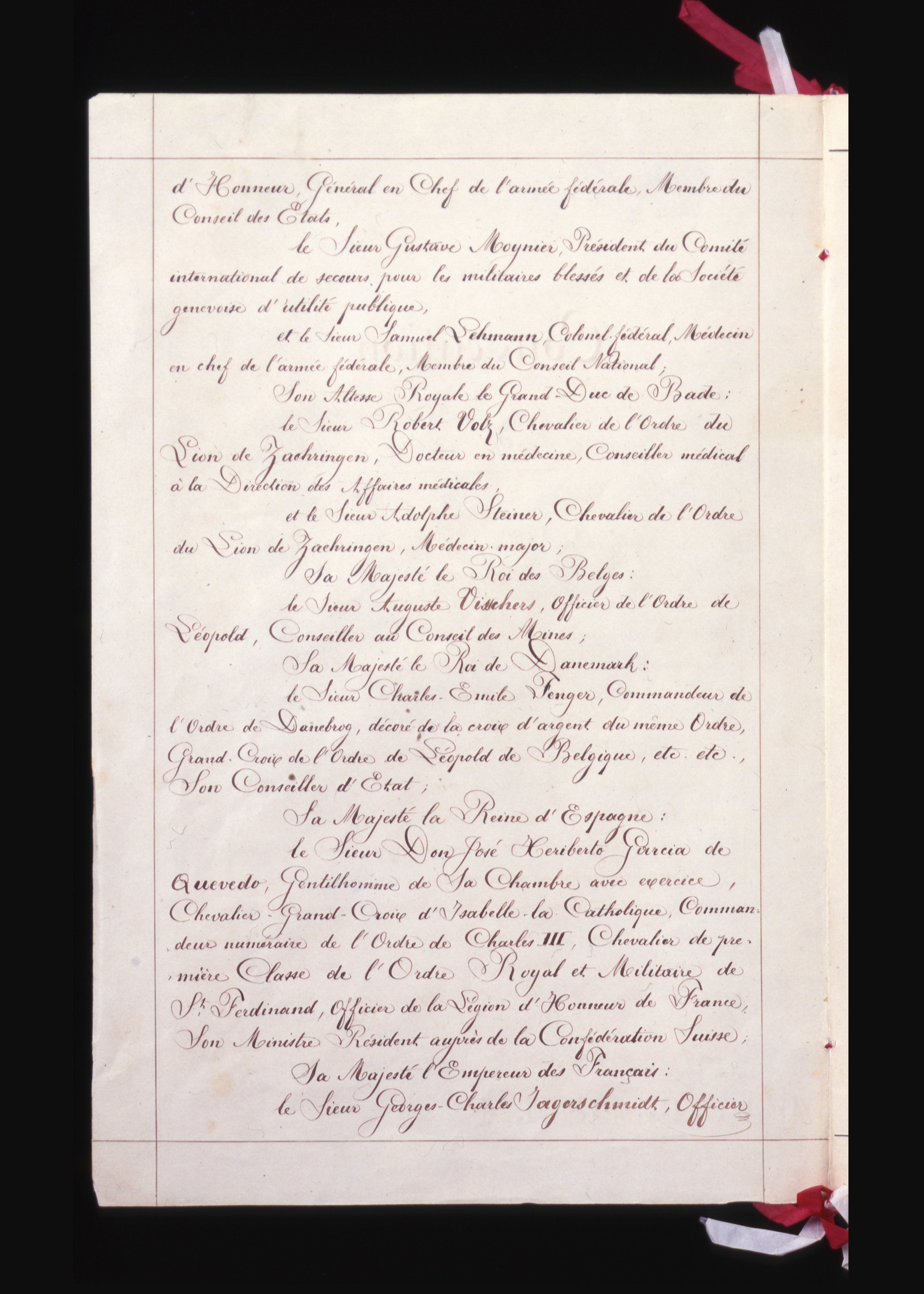 CH-BAR#K1#1000/1414#2*, ref. K1.1777, Übereinkommen vom 22. August 1864 zur Verbesserung des Looses der im Kriege verwundeten Militärs [AS VIII 480, SR 0.518], 1864