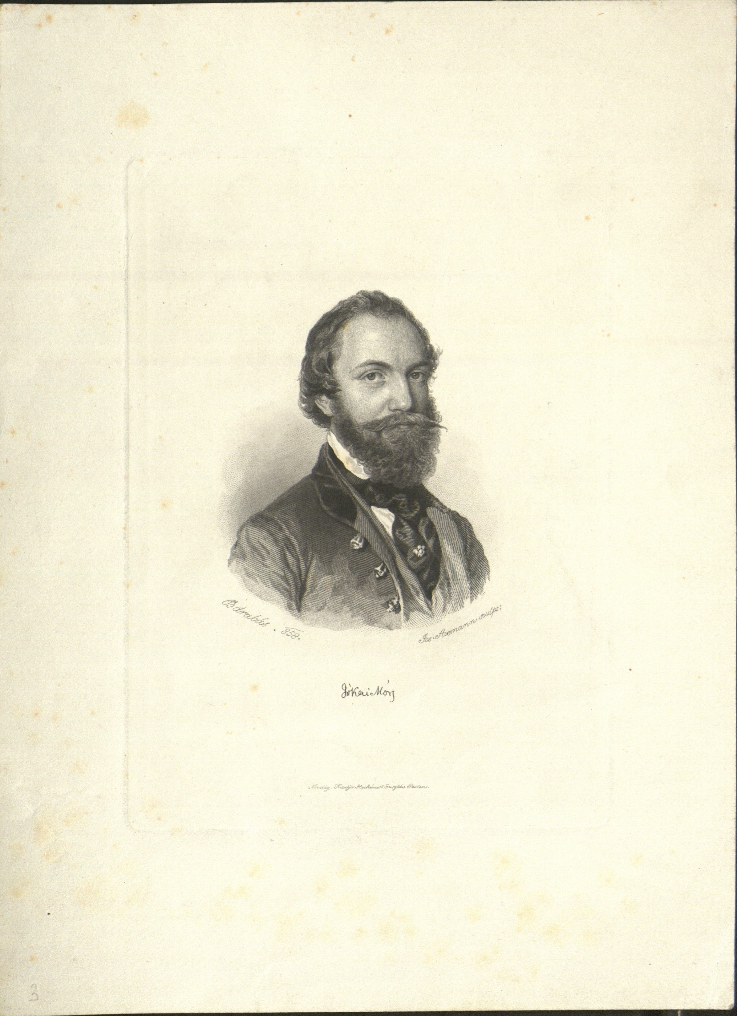 Hungarian National Archives, Copperlate engraving by Barabás Miklós, 1858