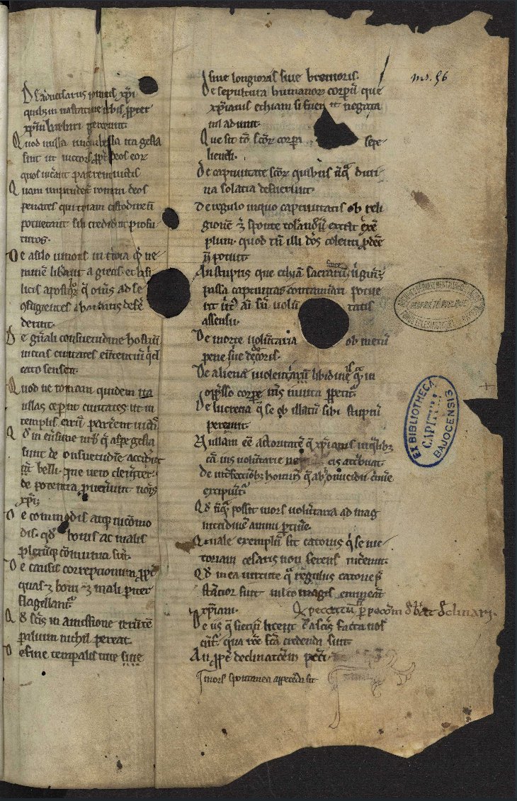 Archives départementales du Calvados, Copy of Saint Augustine's “The City of God” from the scriptorium of Mount St. Michel, 12th century. Parchment, wood and leather binding, available here

