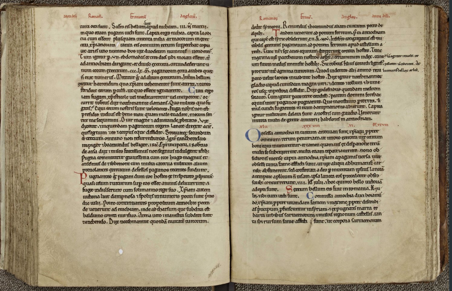Archives départementales du Calvados  , Chronica Eusebii, Eusebius' chronicles. Codex comprising among others the Chronicle of Robert of Torigni (1110-1186),  which mentions the monastery at Mount St. Michel (12th c.), available here
