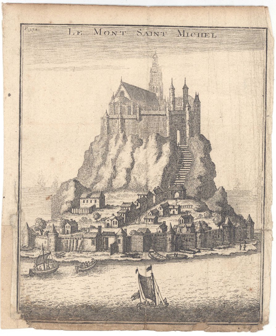Archives départementales du Calvados, A view of Mont-Saint-Michel, 1633-1966, available here
