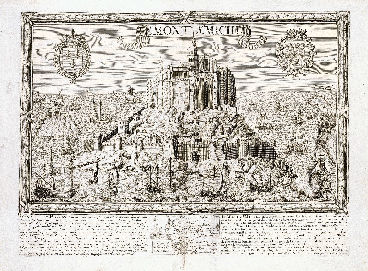 Archives départementales du Calvados, A view of Mont-Saint-Michel, 1640ca, by Jollain, available here
