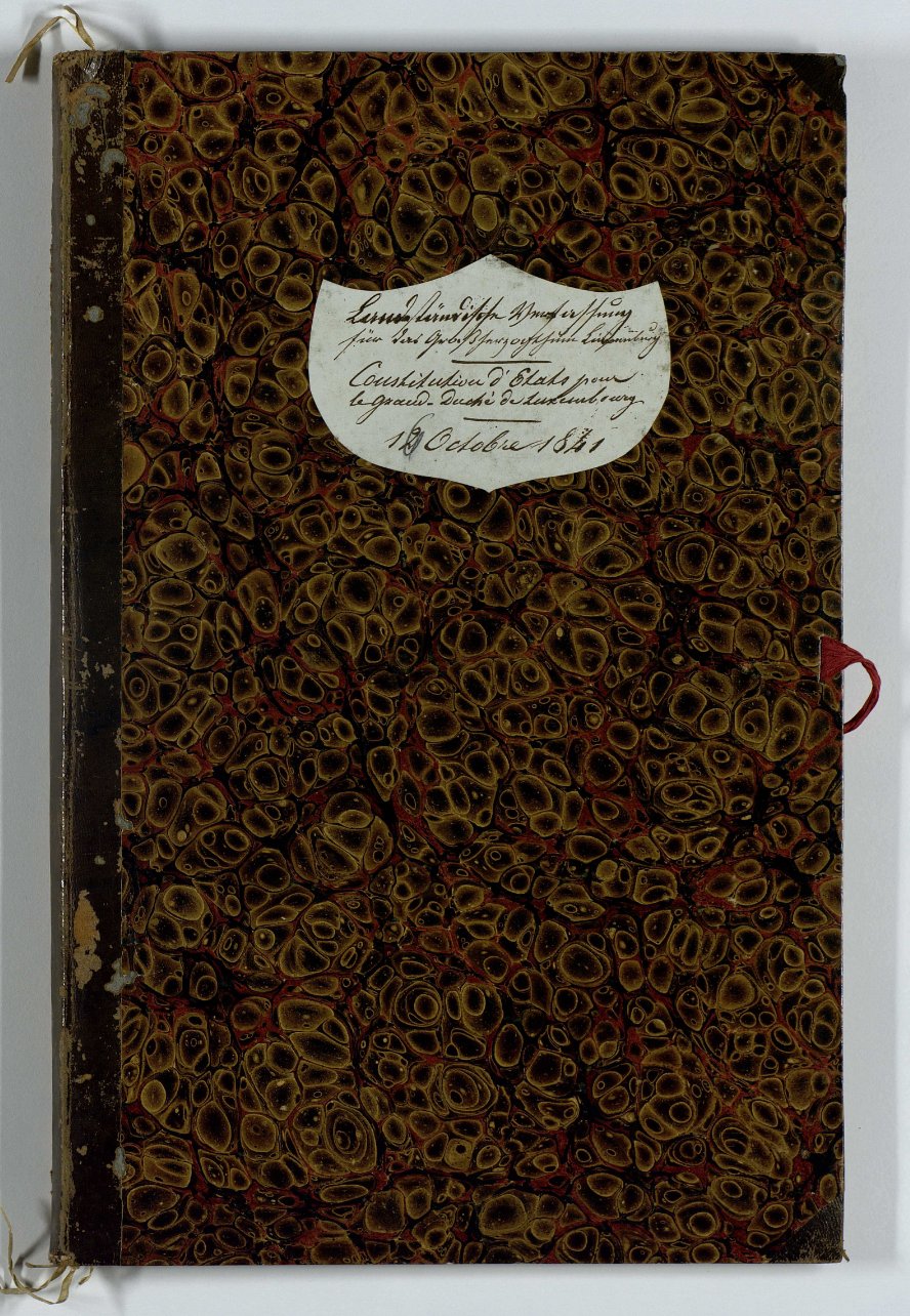 Archives nationales de Luxembourg, 1841 Constitution, available here
