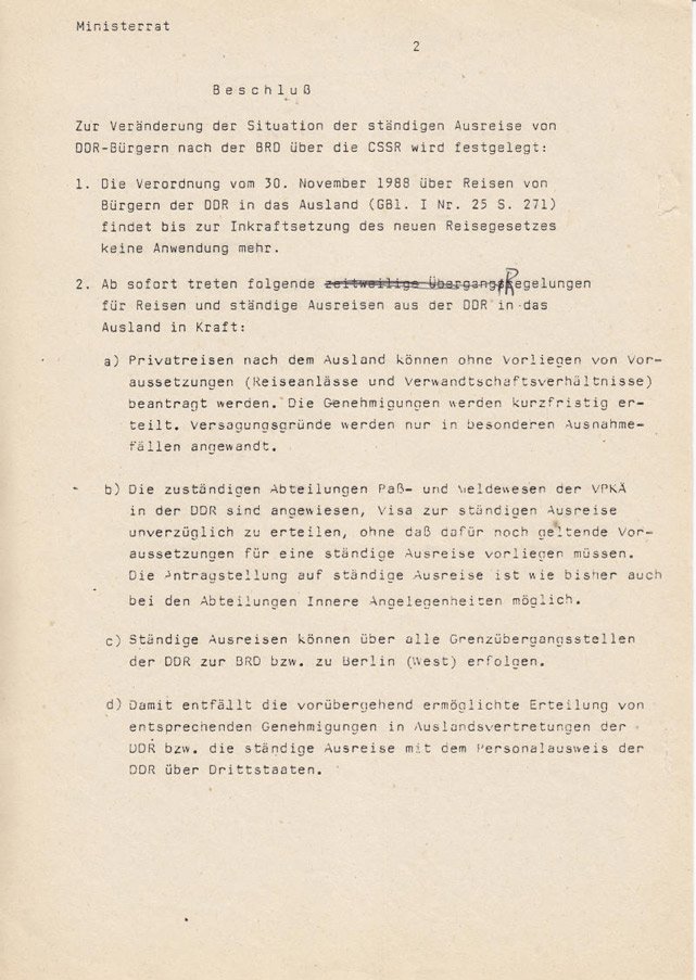 Repository name: Federal Archives of Germany
Item reference: BArch, DY 30/JIV 2/2A/3256
Schabowski's notes 2/4
